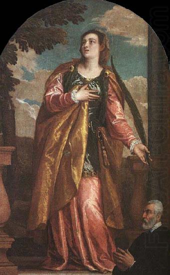 St. Lucy and a Donor, Paolo  Veronese